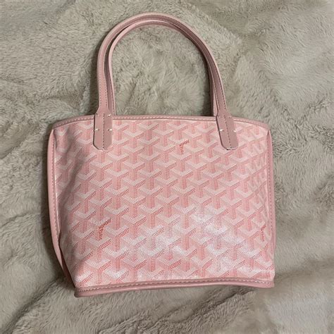 pink goyard bag|goyard tote bag size.